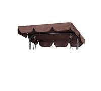 Cubierta impermeable de repuesto para columpio de jardín de 3 plazas, cubierta superior para banco de patio, protege del sol y la lluvia, 164 x 114 x 15 cm