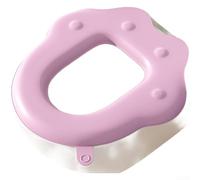 Cubierta impermeable del asiento del inodoro de EVA lavable pegajosa con la manija cuatro estaciones (B)