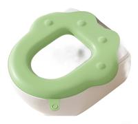 Cubierta impermeable del asiento del inodoro de EVA pegajosa lavable con la manija cuatro estaciones (A)