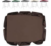 Cubierta Impermeable Del Dosel Del Asiento Del Columpio De Repuesto Protector De Muebles De Exterior De Poliéster Recubierto De Plata, Cubierta Superior De La Silla Columpio(Size:249*185*18cm,Color:G)