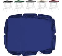 Cubierta Impermeable Del Dosel Del Asiento Del Columpio De Repuesto Protector De Muebles De Exterior De Poliéster Recubierto De Plata, Cubierta Superior De La Silla Columpio(Size:249*185*18cm,Color:C)