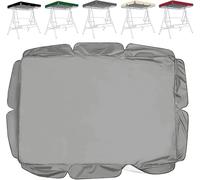 Cubierta Impermeable Del Dosel Del Asiento Del Columpio De Repuesto Protector De Muebles De Exterior De Poliéster Recubierto De Plata, Cubierta Superior De La Silla Columpio(Size:164*114*15cm,Color:A)