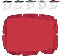 Cubierta Impermeable Del Dosel Del Asiento Del Columpio De Repuesto Protector De Muebles De Exterior De Poliéster Recubierto De Plata, Cubierta Superior De La Silla Columpio(Size:190*132*15cm,Color:D)