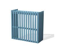 Cubierta impermeable duradera para unidad de aire acondicionado, resistente a los rayos UV, panel de valla de privacidad para exteriores, resistente a la intemperie, decoración de jardín para todas