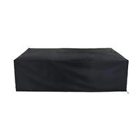 Cubierta impermeable for muebles de jardín y terraza, cubierta impermeable for silla de lluvia y nieve, sofá, mesa y silla, cubierta antipolvo con bolsa, 1 ud.(Black,255x130x80cm)