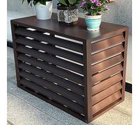 Cubierta impermeable para aire acondicionado dividido, marco de aluminio a prueba de polvo, protector de unidad de CA para exteriores, duradero, resistente a la intemperie, deflector de unidad de