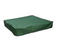 Cubierta impermeable para arenero a prueba de rayos UV, cubierta cuadrada a prueba de polvo con cordón para juguetes y muebles (verde, 200 x 200 x 20 cm) - Protección duradera para exteriores