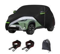 Cubierta impermeable para automóvil Compatible con Toyota Yaris 2014-2026 XP130 XP150 XP210, 6 capas para exteriores, cubierta completa para automóvil, protección contra el sol, la lluvia
