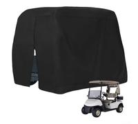 Cubierta impermeable para carrito de golf al aire libre, tela Oxford 210D, compatibilidad extendida con techo, cubierta a prueba de polvo, diseñada para carritos de club de elementos (L: 285 x 122 x