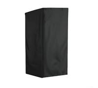Cubierta impermeable para casa de gato, tela 420D, para exteriores, con puerta delantera enrollable, ajuste seguro para patio trasero, color negro (72 x 72 x 181 cm)