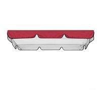 Cubierta impermeable para columpio de jardín al aire libre, patio, columpios de patio de 3 plazas, repuesto de tafetán de poliéster recubierto de 190T (negro, caqui, gris, B (B)