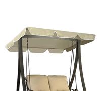 Cubierta impermeable para columpio de jardín, toldo para columpio Hollywood de 2/3 plazas, sol al aire libre, protección contra la intemperie, fácil de instalar para patio y jardín