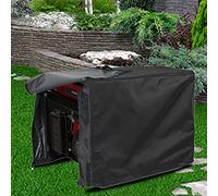 Cubierta impermeable para generador, cubierta universal para generador resistente a la intemperie, cubierta de protección para generador eléctrico impermeable para patio de jardín al aire(negro)