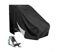 Cubierta impermeable para máquina de prensa de piernas, protector de equipo Oxford a prueba de polvo a prueba de sol con cordón para gimnasio interior, 198 x 64 x 142 cm (420D)