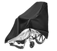 Cubierta impermeable para ruedas de bicicleta de ruedas, 210D Oxford a prueba de polvo, plegable, negro, cubierta para andador, para la mayoría de andadores (M-115 cm x 65 cm x 120 cm)