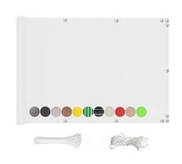 Cubierta impermeable para valla de balcón exterior, 60 x 1000 cm, color blanco, para barandilla, jardín, terraza y patio, lona resistente a los rayos UV para protección del balcón