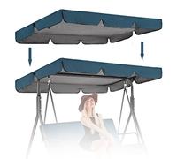 Cubierta impermeable resistente a los rayos UV para hamacas y columpios de 2/3 plazas al aire libre, reemplazo de parasol duradero, ideal para uso en patio y jardín