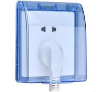 Cubierta impermeable tipo 86 para baño y cocina, carcasa grande para interruptor de fugas con placa de pared transparente, caja a prueba de seguridad para sistemas de alarma de seguridad del hogar