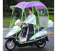 Cubierta impermeable tipo capa scooter de movilida Funda protectora for motocicletas eléctricas, multicolor, tallas B y C(Purple,B)