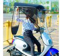 Cubierta impermeable tipo capa scooter de movilida Parasol multicolor for vehículos eléctricos y scooters de movilidad(Schwarz)