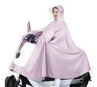 Cubierta impermeable tipo capa scooter de movilida Poncho de Ciclismo for Bicicletas Eléctricas Motos Scooters con Espejo Multicolor 4XL 5XL(Purple,4XL)