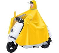 Cubierta impermeable tipo capa scooter de movilida Poncho de lluvia universal for bicicletas eléctricas motocicletas multicolor 4XL-5XL(Giallo,4XL)