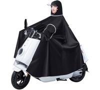 Cubierta impermeable tipo capa scooter de movilida Poncho de lluvia universal for bicicletas eléctricas motocicletas multicolor 4XL-5XL(Schwarz,5XL)
