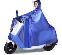 Cubierta impermeable tipo capa scooter de movilida Poncho for scooter de movilidad con capucha y cubierta espejo for bicicleta eléctrica motocicleta, multicolor, tallas 4XL-5XL(Blu,4XL)