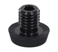 Cubierta inferior de taco de billar de goma de aluminio, protector de parachoques compatible con tornillos traseros Jaguar/Metz/Hao/Global/Pierre Club, negro, ideal para recreación en casa o club (E)