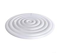 Cubierta inflable de la tina del PVC térmico ajustable al aire libre del balneario protector redondo 128cm 158cm 180cm resistente a la intemperie (blanco con H)