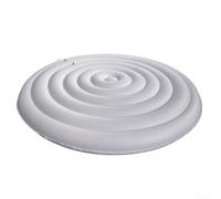Cubierta inflable para bañera de hidromasaje redonda, tapa de aislamiento térmico ajustable en tamaños de 128 cm/158 cm/180 cm, para protector impermeable de PVC para spa al aire libre (blanco sin H)