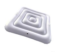 Cubierta inflable para bañeras inflables cuadradas, ahorro de energía y protección, 135 cm de diámetro con PVC y válvula a prueba de fugas para un uso fácil (blanco A)