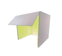 Cubierta insonorizada para escritorio, estudio de grabación de escritorio, cabina de grabación portátil, para estudio en casa, grabación de música, actores de voz, 80 x 80 cm(C)
