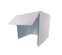 Cubierta insonorizada para escritorio, estudio de grabación de escritorio, cabina de grabación portátil, para estudio en casa, grabación de música, actores de voz, 80 x 80 cm(D)