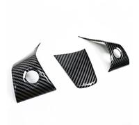 Cubierta interior de fibra de carbono para volante para Tesla Model 3 Y mejora la apariencia del salpicadero y la comodidad de conducción (grano de carbono)