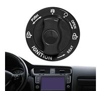 Cubierta Interior De Push-to-Start, Protección De Botón De Encendido | Tapa De Protección De Botón De Motor, Resistente A Los Arañazos -Resistente Adhesivo Decorativo De Aleación, Accesorios Pe