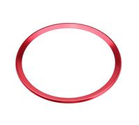 Cubierta Interior del Anillo del Volante Ajuste de la aleación de Aluminio del Coche Cubierta del Anillo del Volante Ajuste para A1 A3 Q3 (Red)