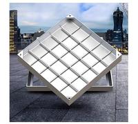 Cubierta invisible de acero inoxidable 304 impermeable y duradera, para sistemas de alcantarillado múltiple (8 cm, 40 x 40 cm)