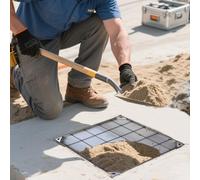 Cubierta invisible de alcantarillado, diseño cuadrado de acero inoxidable, tapa de tanque séptico integrada con base, cubiertas de rejilla de metal para patio y aceras