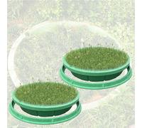Cubierta invisible para inspeccionar desagües, perfecta para escuelas y comunidades, cubierta de drenaje de jardín hundido con césped y maceta.