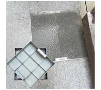 Cubierta invisible para tanque séptico con asas ocultas, 32 cm x 32 cm x 5 cm, rejilla de drenaje para patio, jardín, patio y calle, diseño elegante, fácil instalación