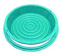 Cubierta invisible para tanque séptico y tapa de alcantarilla de resina para plantar en el jardín y en el patio, capacidad de carga de 900 libras (60 x 60 x 13 cm, 24 x 24 x 5 pulgadas), perfecta para