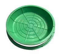 Cubierta invisible verde para tanque séptico, tapa y marco de alcantarilla, inspección portátil de drenaje al aire libre, perfecta para jardín/patio (31.8 x 31.8 pulgadas, redonda)