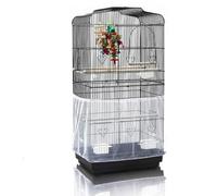 Cubierta Jaula de Pájaros,Colector de Plumas,Rejilla Jaula para Loros, Receptor de Semillas para Pájaros Loros Mascotas Falda de Malla para Jaula Circunferencia Ajustable (150-200CM,XL)