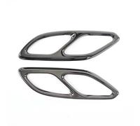 Cubierta La Punta De Escape 2 Embellecedores De Tubo De Escape Para Silenciador De Coche, Compatible Con Benz Para CLA C118 W118 2020 2021 2022 2023(Black)