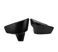 Cubierta lateral de batería de motocicleta cromada izquierda derecha para VT600 VT600C VT600CD Shadow VLX Deluxe 1999-2007, VLX 600 1999-2008 - Protector y decoración de plástico (Negro brillante)