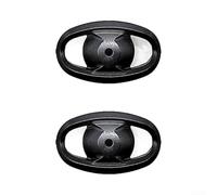 Cubierta lateral de perilla de carrete de cebo para Daiwa 24 26 para Steez SV TW Carrete de pesca Pieza de repuesto de plástico 18.5x11mm Negro Plata Gris (1pc negro)