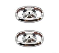 Cubierta lateral de perilla de carrete de cebo para Daiwa 24 26 para Steez SV TW Carrete de pesca Pieza de repuesto de plástico 18.5x11mm Negro Plata Gris (1pc plata)