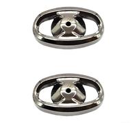 Cubierta lateral de perilla de metal para Daiwa para carretes de la serie LT incluyendo Fuego, para REGAL, Revros, Legalis, Luvias, Alphas, Tatula, para ZILLION, gris 18,5 x 11,1 mm (2 piezas gris)
