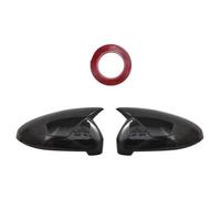 Cubierta Lateral Espejo Para A4 B9 A5 S5 RS5 Estilo Fibra Carbono Tapas Cubierta Espejo Retrovisor Lateral Negro(Carbon Look)